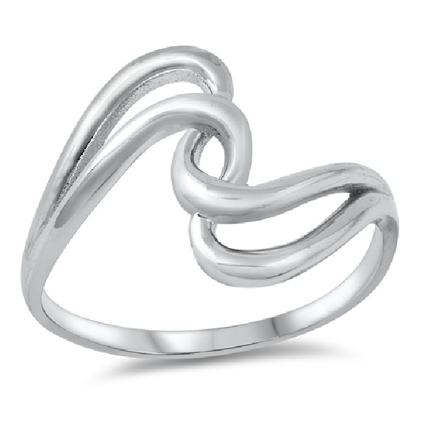 Bague Entrelac Mode Argent 925