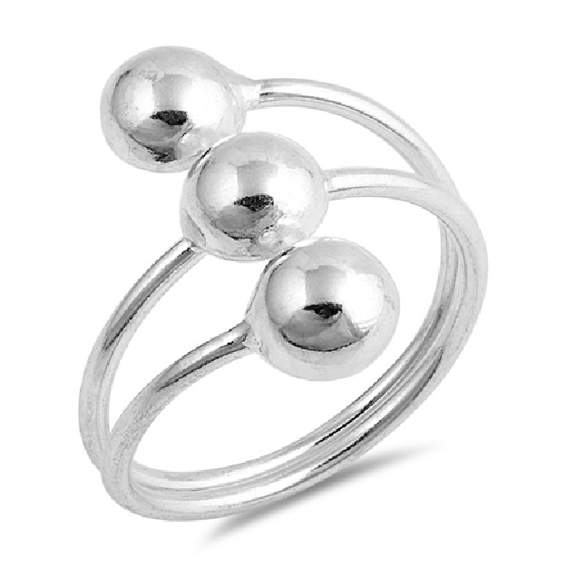 Bague 3 boules moderne Argent 925