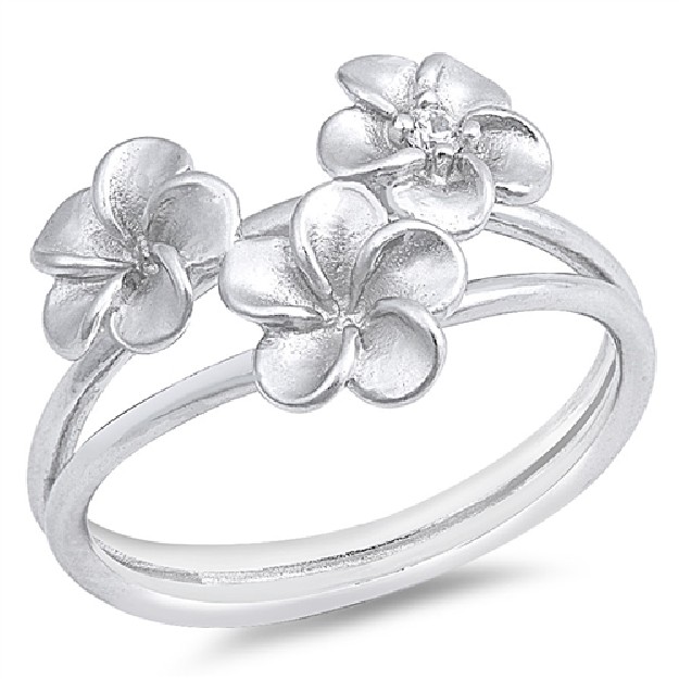 Bague 3 fleurs vintage Argent 925