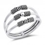 Bague motif Bali rétro Argent 925