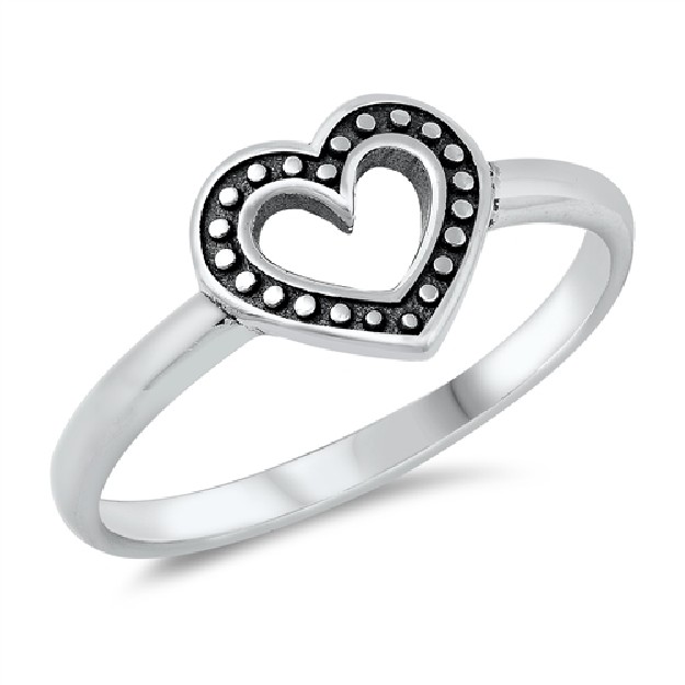 Bague Coeur rétro Argent 925