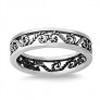 Bague anneau mixte Arabesque en filigrane Argent 925