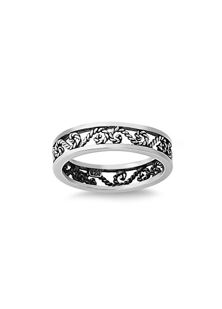 Bague anneau mixte Arabesque en filigrane Argent 925