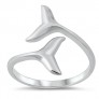 Bague mixte Baleine en Argent 925