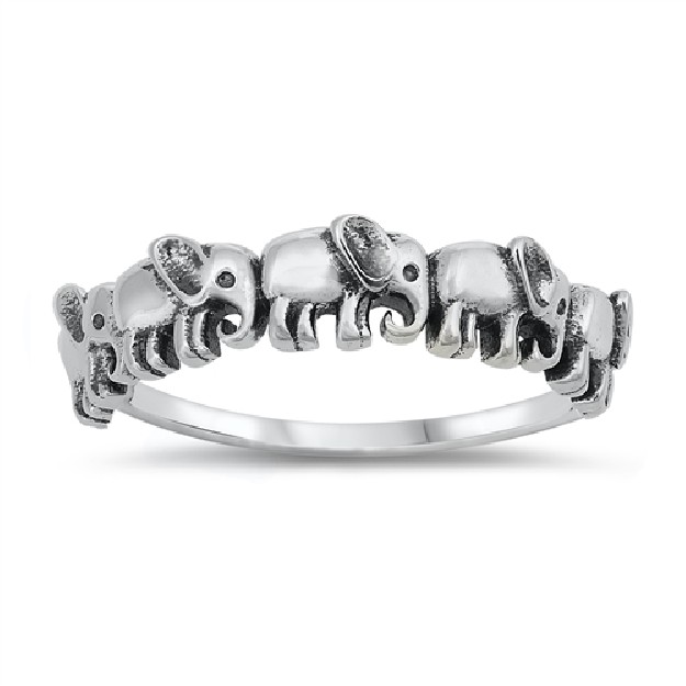 Bague éléphant en Argent 925