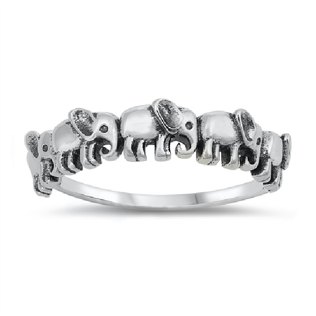 Bague éléphant en Argent 925