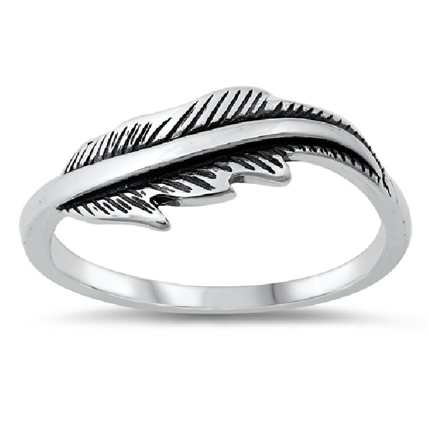 Bague Feuille en Argent 925