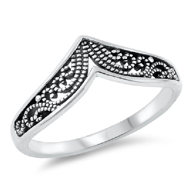 Bague en V Arabesques Argent 925