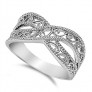 Bague arabesques en Argent Massif