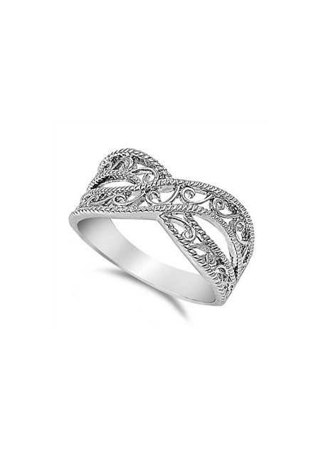 Bague arabesques en Argent Massif