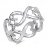 Bague Infini Coeur en Argent 925