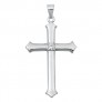 Pendentif Croix en Argent 925 orné d'un zirconium