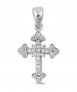 Pendentif Croix en Argent 925 orné de zirconiums