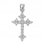 Pendentif Croix en Argent 925 orné de zirconiums