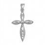 Pendentif Croix en Argent 925 orné d'un zirconium