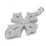 Pendentif Croix en Argent 925 orné de zirconiums