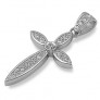 Pendentif Croix en Argent 925 orné de zirconiums