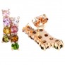 BOUCLES D'OREILLES EN VERMEIL ORNEES DE TOURMALINES MULTI COULEURS