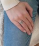 Bague vintage Fleurs en Argent Massif