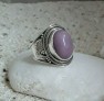 BAGUE DE CREATEUR BOHEME INDE ARGENT 925 ORNEE PHOSPHOSIDERITE - TAILLE 53