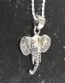 PENDENTIF mixte Tête d'éléphant argent 925