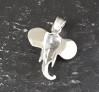 PENDENTIF mixte Tête d'éléphant argent 925