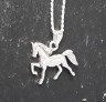 PENDENTIF mixte Cheval argent 925