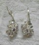 Boucles d'oreilles de Créateur Fleur ornées Améthystes argent 925 & Or