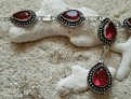 Collier sautoir bohème chic orné de Grenat rouge