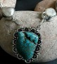 Collier Ethnique orné Turquoise & Perle Argent plaqué