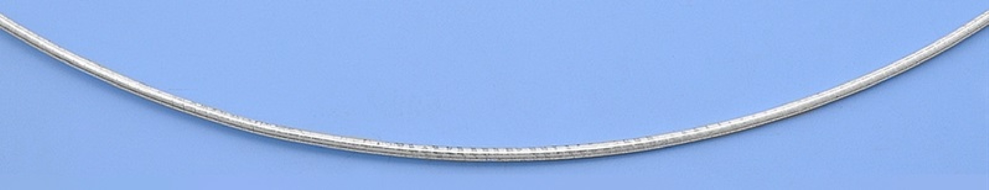 Chaine maille Omega 1 mm argent 925