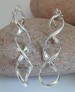 BOUCLES D'OREILLES TOURBILLON SPIRALE argent 925