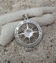 PENDENTIF mixte Boussole argent 925