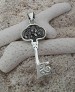 Pendentif Mixte Clé Celte Triskel ciselé en argent 925