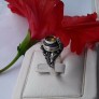 BAGUE OUVRANTE POISON A SECRET ARGENT 925 & CITRINE - TAILLE 60