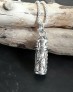 PENDENTIF MIXTE CYLINDRIQUE BOITE A SECRET EN ARGENT 925 ORNé Améthyste