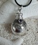 RARE PENDENTIF SECRET URNE FIOLE FLACON ARGENT 925 & Améthyste