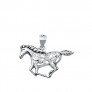 PENDENTIF CHEVAL cisele argent 925