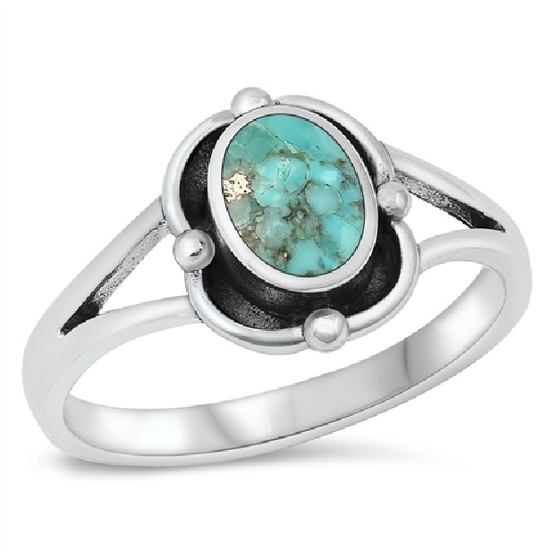 BAGUE ARGENT 925 avec TURQUOISE