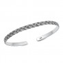 BRACELET JONC 4 MM ARGENT 925 torsade mixte