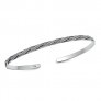 BRACELET JONC 3 MM TORSADE EN ARGENT 925