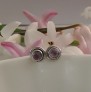 Boucles d'oreilles Argent 925 ornées Améthyste