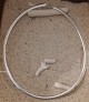 Collier cable maille Omega 6 mm argent 925