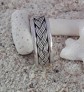 Bague Anneau Mixte en Argent 925 & décor tressé - 13 MM