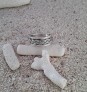 Bague Anneau Mixte en Argent 925 & décor tressé - 13 MM