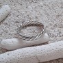 Bague torsadée mixte en Argent 925