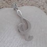 PENDENTIF mixte Clé de sol argent 925