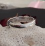 Bague tressée 6 mm large Argent 925