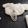 PENDENTIF mixte Spirale argent 925