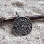 PENDENTIF mixte Médaillon rond Calendrier du Zodiaque argent 925